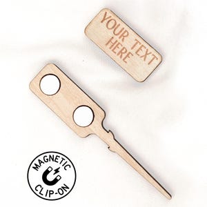 Minis QuickClip personalizados / Clip magnético para boutonnière con grabado personalizado, clip para ojal DIY con imanes de fuerte sujeción