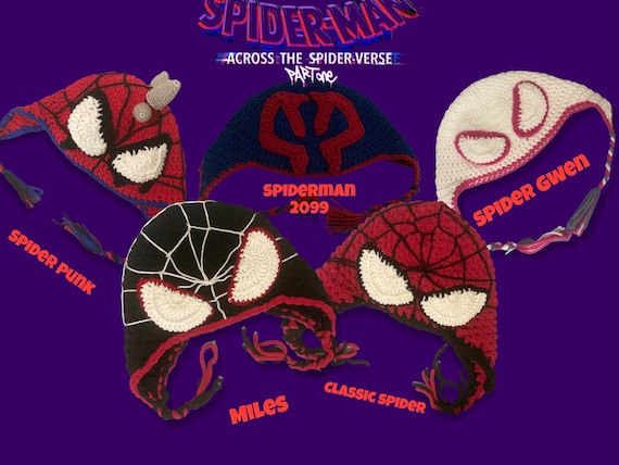 Crochet Spiderverse hat- MADE TO ORDER