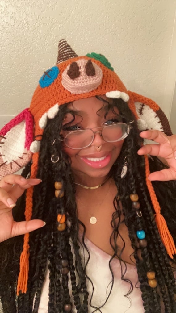 Crochet Bokoblin Hat- MADE TO ORDER - Etsy