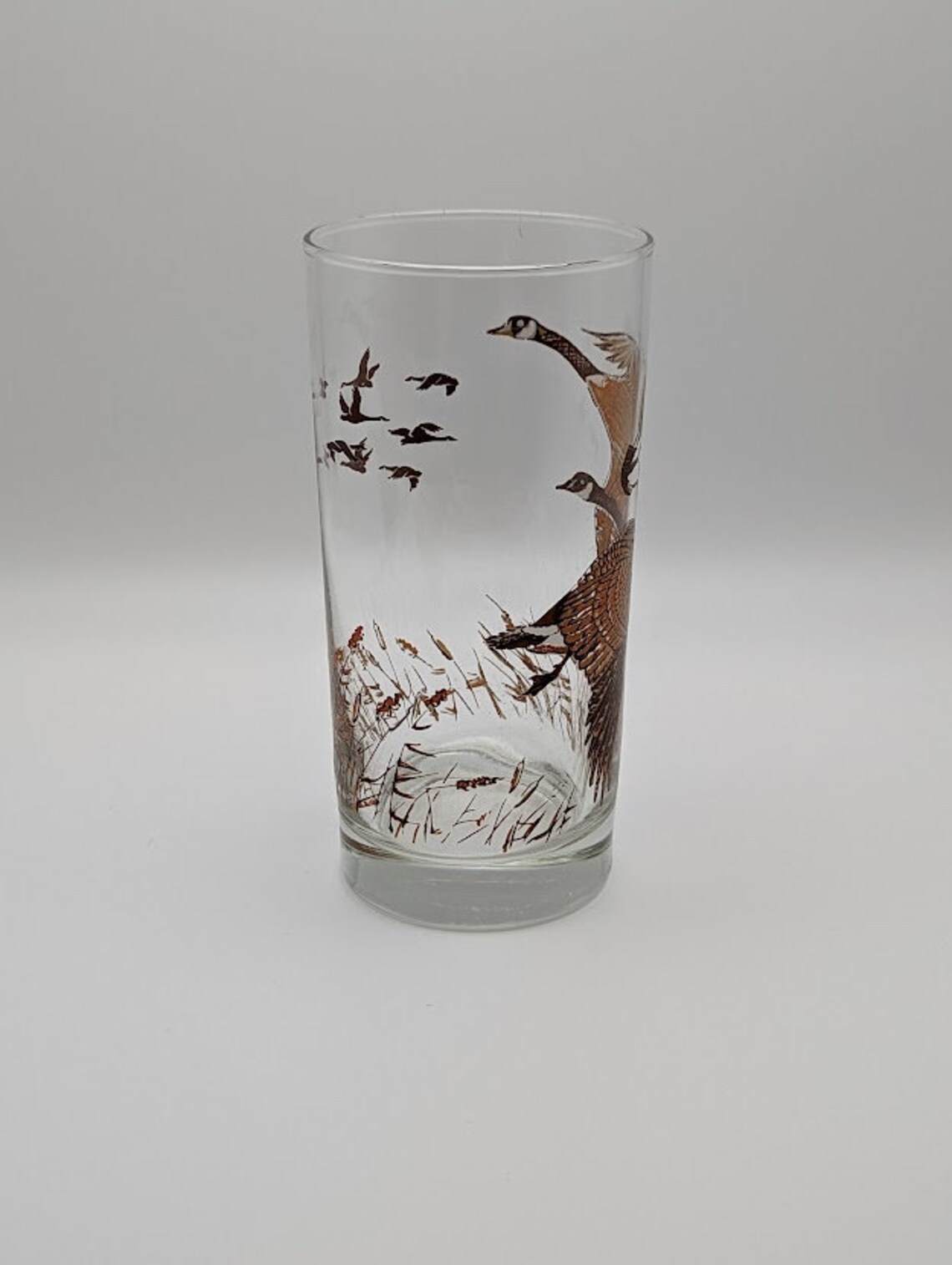 Vintage Libbey Highball Glasses With Canadian Geese Pattern Etsy