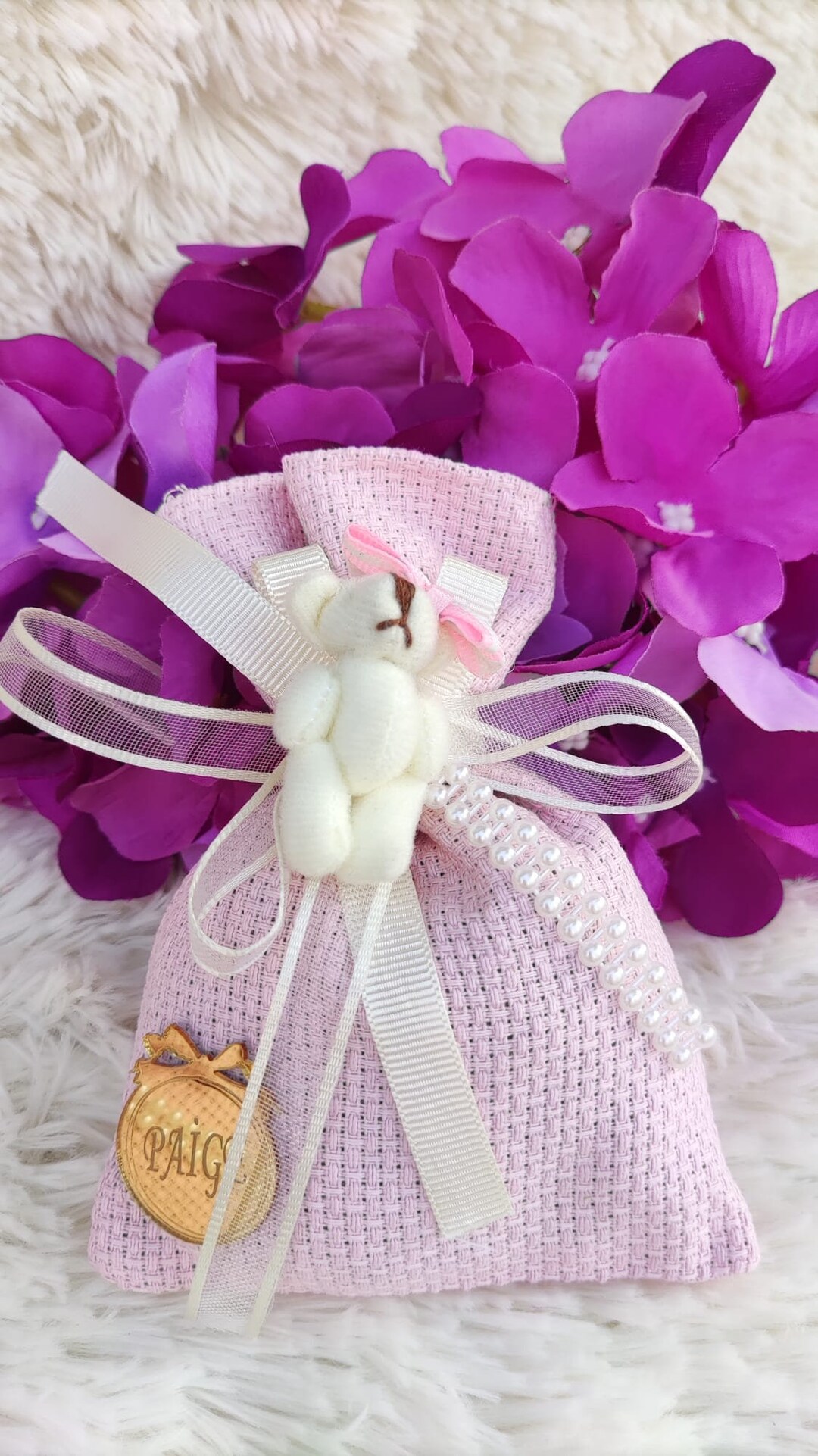 Gift Bags Thank You Giftsbaby Shower Teddy Sachetteddy Bear Etsy