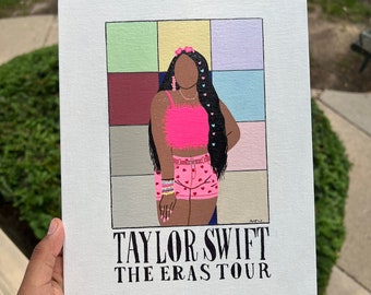 Pintura personalizada do traje da turnê Eras a partir de uma foto