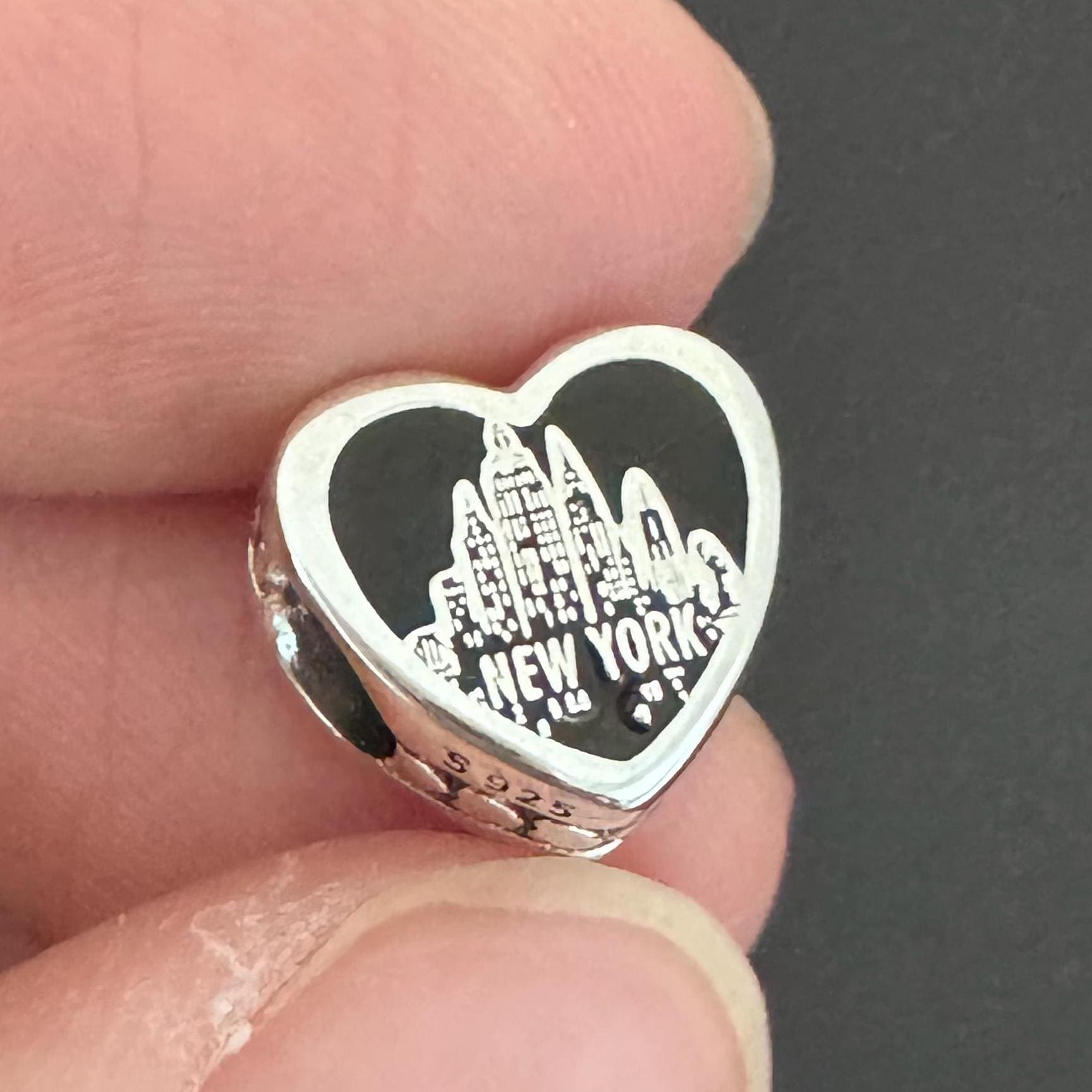 Authentic Pandora Charm |pandora New York City Heart Charm