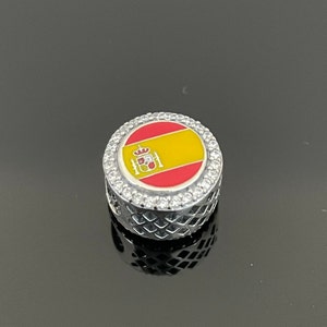Pandora Spain Flag Bead Charm |925 Sterling Silver Jewelry | 925 Jewelry | Gift for Her | Mother’s Day Gifts