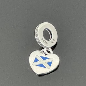 Pandora SCOTLAND Flag Dangle Charm|Authentic Pandora Charm|Pandora Charm|S 925 Jewelry with Pandora Box |Charm For Pandora Bracelet