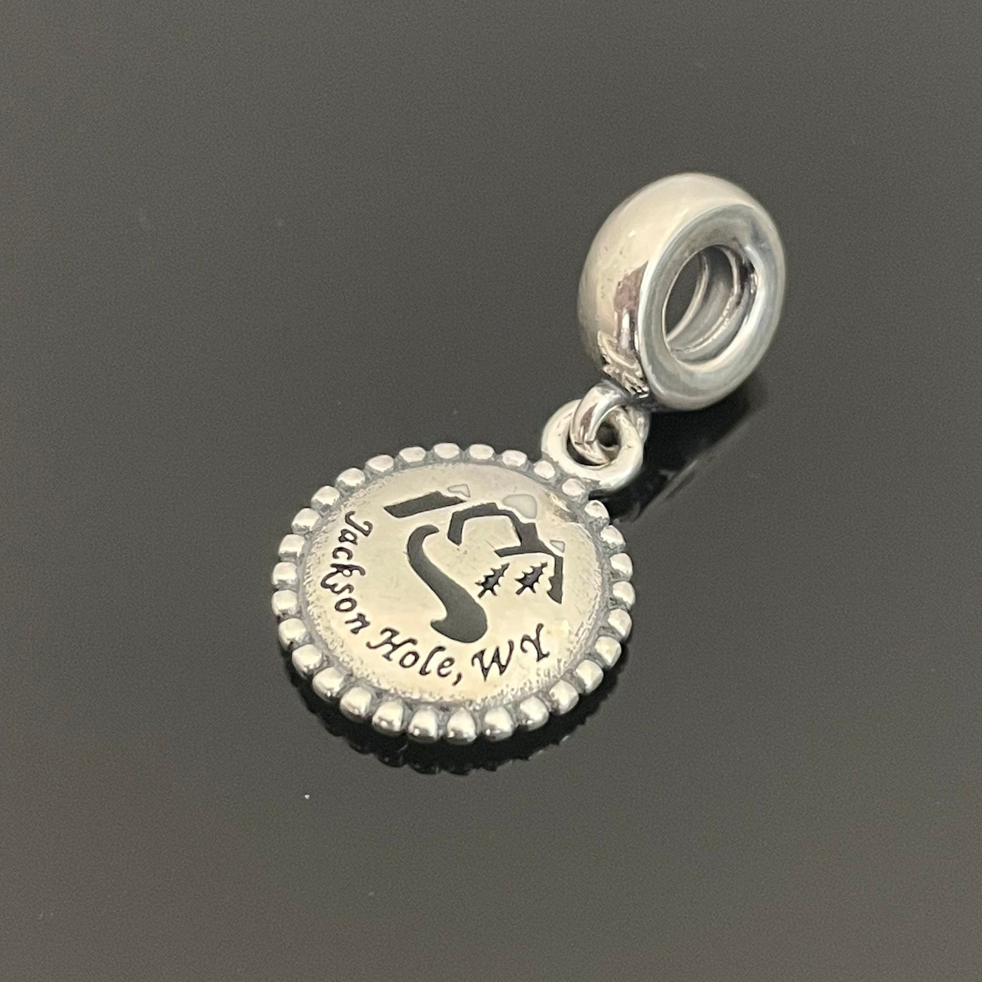 Pandora Jackson Hole .WY CHARM JH Tetons Dangle Charm | 925