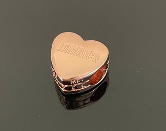 Pandora Jamaica Heart Charm Heart Charm |Authentic Pandora Charm for Bracelets |925 Women Jewelry |Gift for Grandma |Mother's Day Gift