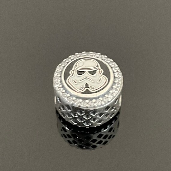 Authentic Pandora Pandora Star Wars Stormtrooper Imperial Symbol Bead Charm Pandora Beach Charm for Bracelets Etsy