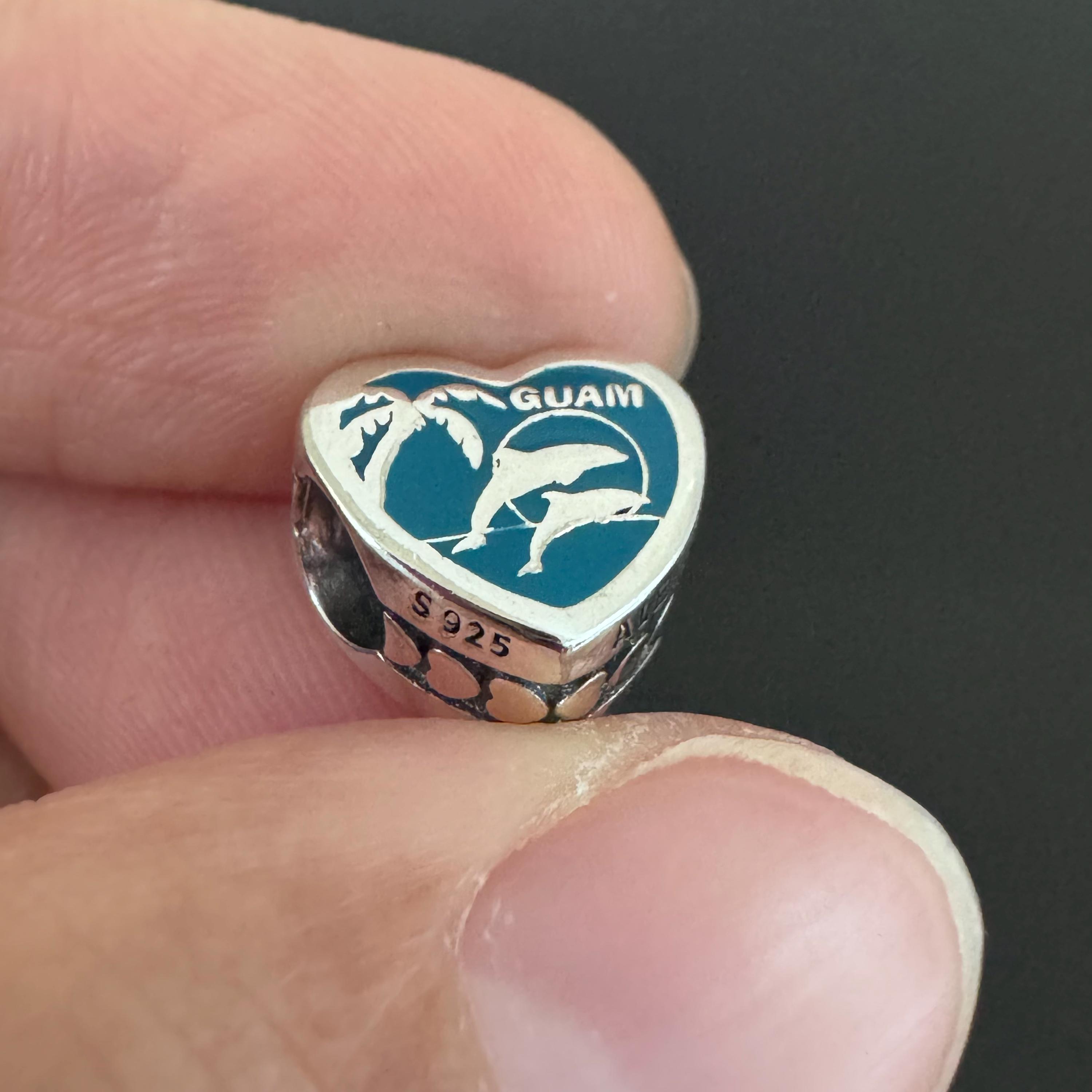 Pandora チャームグアム限定色 パンドラ グアム限定 ハートチャーム（正規品）（箱付き） - Etsy 日本