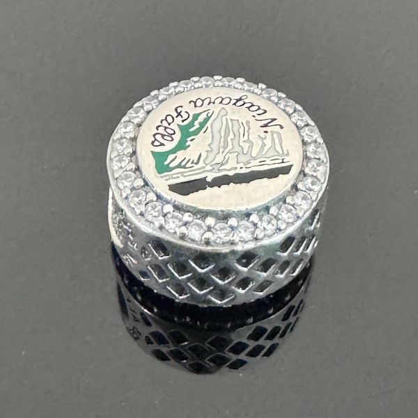 Charm Pandora original de las Cataratas del Niágara: cuenta de viaje para pulsera