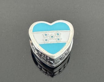 Pandora I love HONDURAS - Ciondolo a forma di cuore esclusivo / Ciondolo Pandora autentico per braccialetti / Gioielli da donna 925 / Regalo per la nonna / Regalo per gli amici