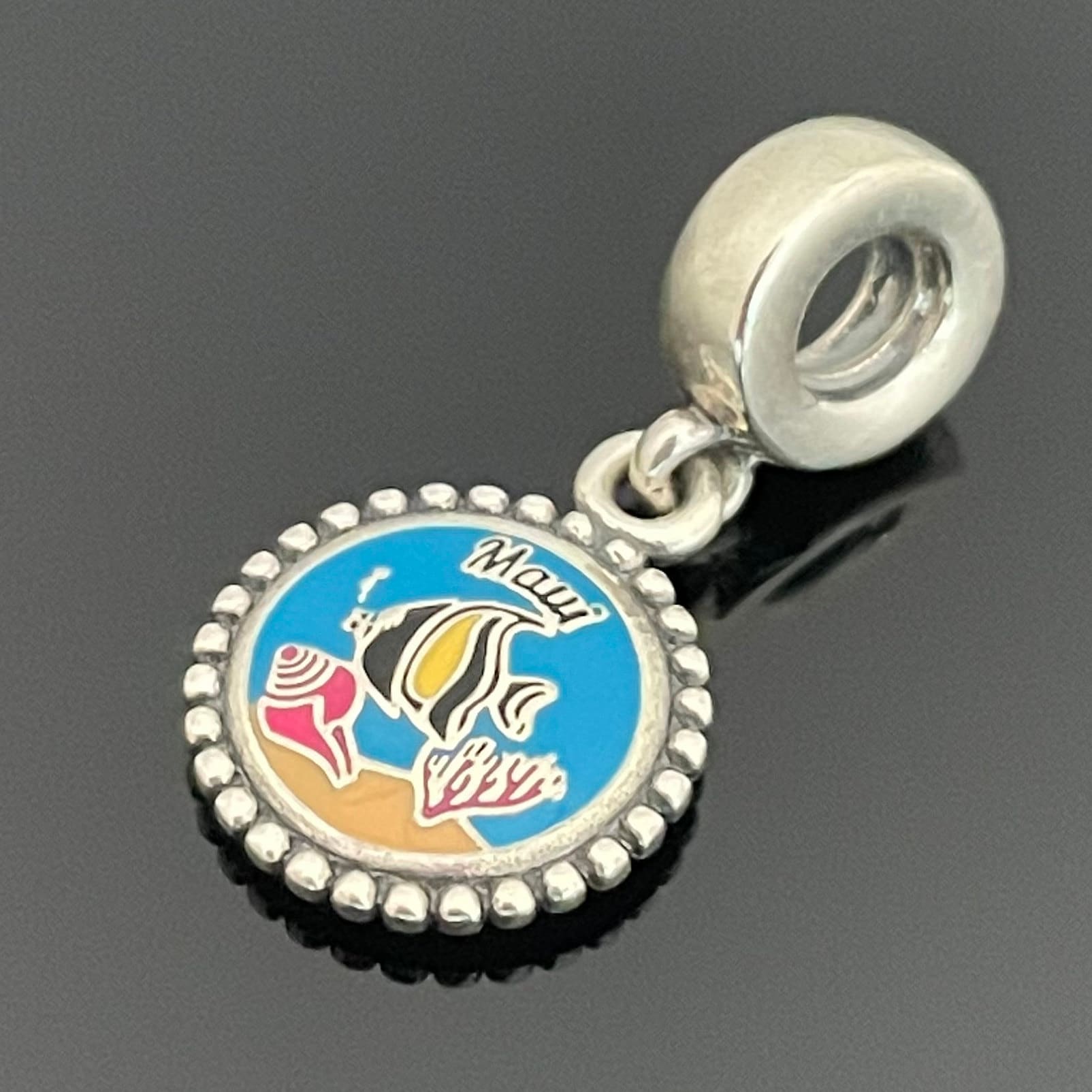 パンドラ ハワイ限定 マウイフィッシュ ダングルチャーム | 925