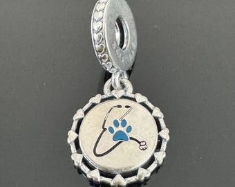 Genuine Pandora 925 Sterling Silver Dangle Charm with Pandora Box