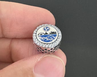 Mother's Day Gift |Pandora CHATTANOOGA Bead Charm|Real Pandora 925 Sterling Silver Charm| Charm for Pandora Travel Bracelet|Gift for Her
