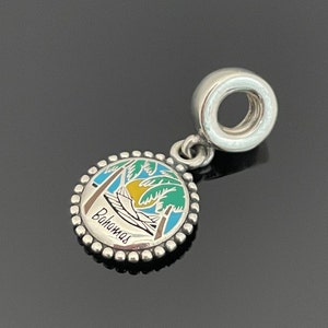 【限定値下】PANDORA シルバーバングル、ブレスレット、ハワイ、チャーム8個 パンドラ ハワイ限定 マウイフラワー ダングルチャーム | 925