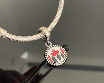 Pandora Salute Our Troops Canada Exclusive Charm 925 Jewelry Women Jewelry Charms For Bracelet Gift for Her