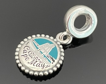 Pandora Cape May Lighthouse Exclusive Dangle Charm Travel Pendant |925 Jewelry | Women Jewelry |Charms For Bracelet | Gift For Her