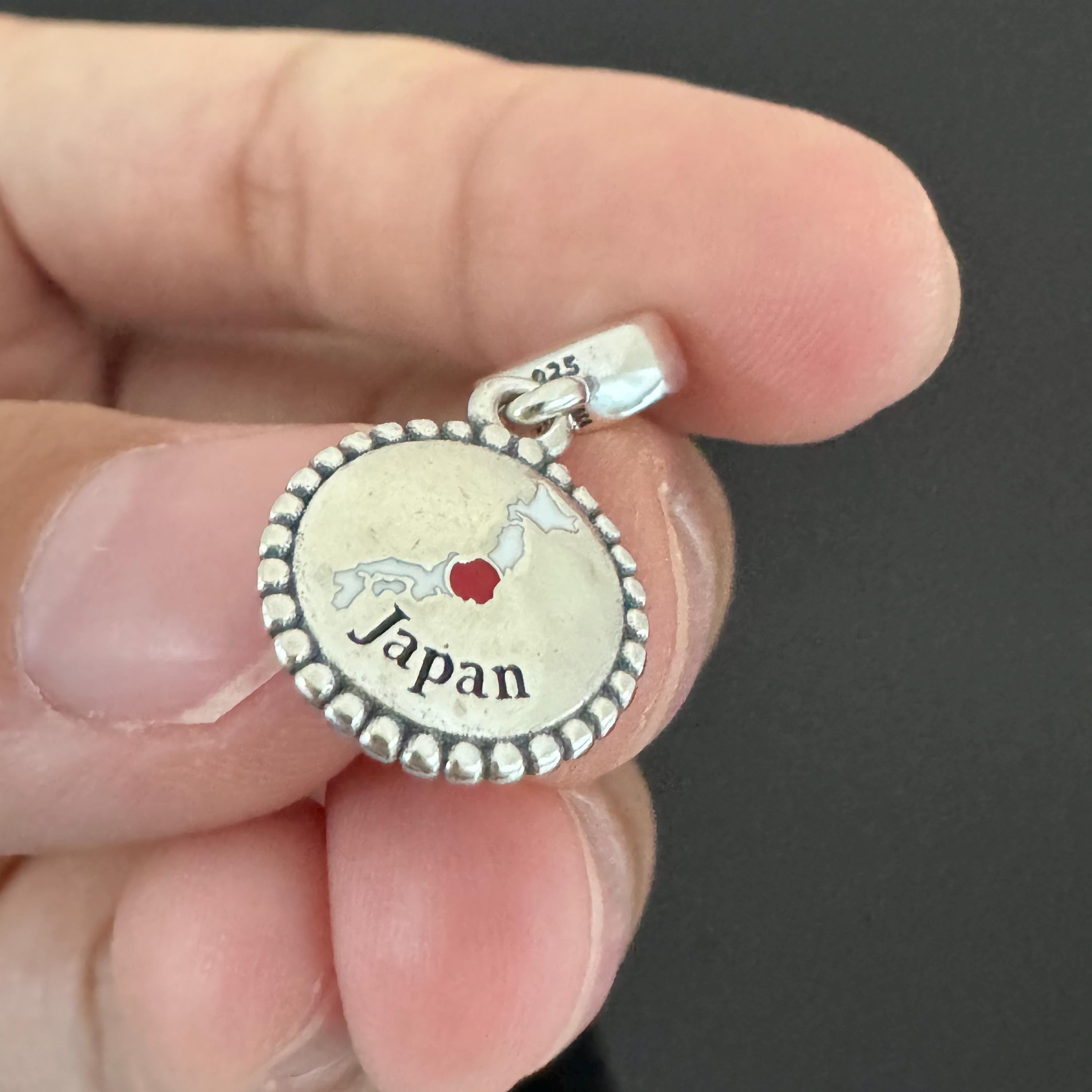 Original Pandora Japan Map Dangle Charm|authentic Pandora Charm