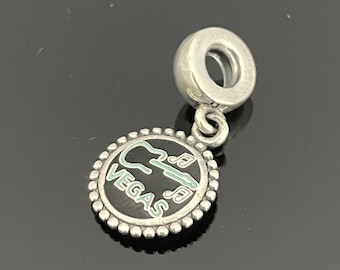 Pandora Rockin' Las Vegas Guitar Exclusive Charm,Exclusive Charm Dangle Pendant, 925 Jewelry For Bracelet,Mother's Day Gift,Gift for Her