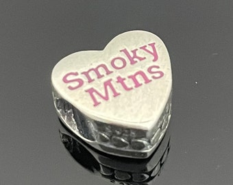 Pandora USA Smoky Mountains Butterfly Travel Exclusive Dangle Charm | Pandora Heart Charm for Bracelets | 925 Women Jewelry | Gift for Her