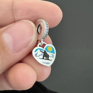 New Authentic Pandora Ski Dangle Charm | Charm for Pandora Travel Bracelet | 925 Silver Jewelry |  Mother&#39;s Day Gifts