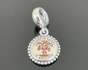 Pandora Brand Charm |Pandora ST.AUGUSTINE Dangle Charm| Pandora Sterling Silver Charm|925 Jewelry with Pandora Box |Charm For Bracelet