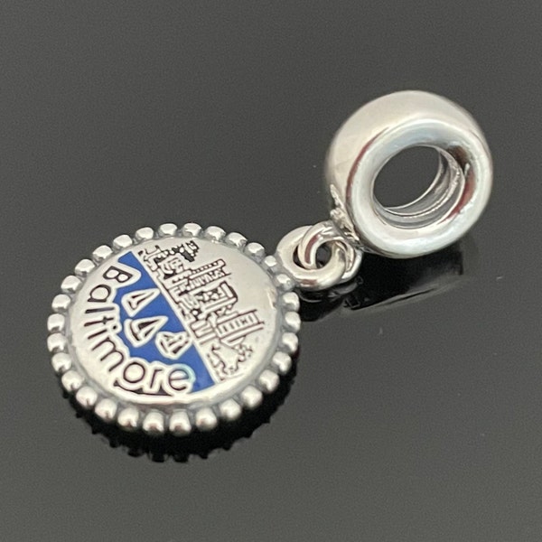 Pandora Baltimore Maryland Charm-Travel Pendant |925 Jewelry | Women Jewelry | Charms For Bracelet | Pandora Charms