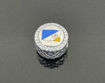 A Real Pandora Charm| Pandora Bonaire Flag Exclusive Bead Charm | Original Pandora | Charms For Bracelet  |  Gift for Trip