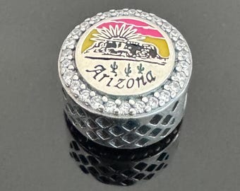 Pandora Arizona Charm: Genuine Travel Bead for Bracelet