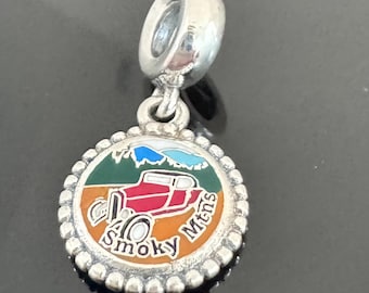 Pandora Smoky Mountains National Park Charm | Sterling Silver Dangle Pendant (Includes Box)