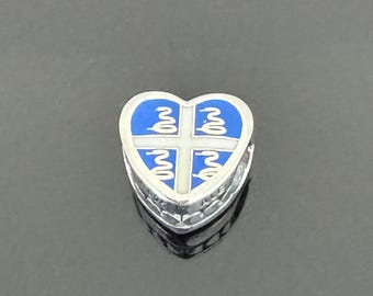 Pandora I love Martinique Flag  Exclusive Heart Charm | Authentic Pandora Charm for Bracelets |925 Women Jewelry |Christmas Gift