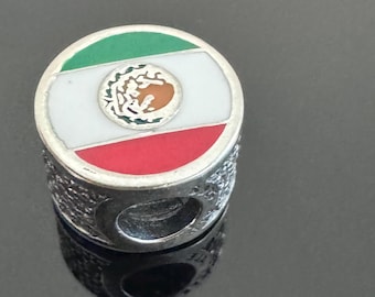 A Real Pandora Mexico Flag Exclusive Bead Charm | With Free Gift Box | Pendant for Pandora Bracelet