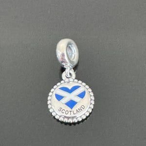 Pandora Scotland  Exclusive Dangle Charm |925 Jewelry |Women Jewelry |Travel Charm For Pandora Bracelet | Pandora Charms | Gift for Friends
