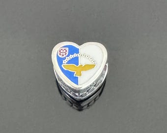 Pandora I love Azores Islands Flag  Exclusive Heart Charm | Authentic Pandora Charm for Bracelets |925 Women Jewelry |Christmas Gift