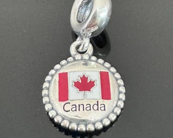 Original Canada Pandora Charm |Authentic Pandora Dangle Charm| Pandora Charm for Travel Bracelet| Perfect charm for Pandora travel bracelet
