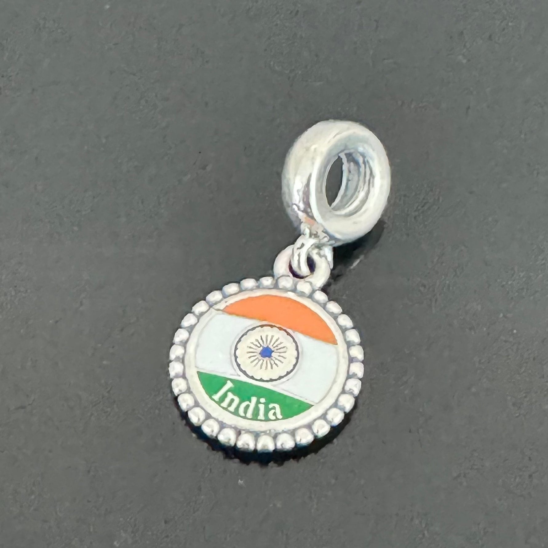 Pandora India Flag Dangle Charm | 925 Jewelry | Women Jewelry | Travel Charms For Bracelet | Pandora Charms | Gift for Friends