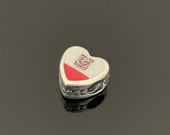 Pandora I Love Poland Exclusive Charm | Pandora Heart Charm for Bracelets |925 Women Jewelry |Gift for Her |Mother's Day Gift