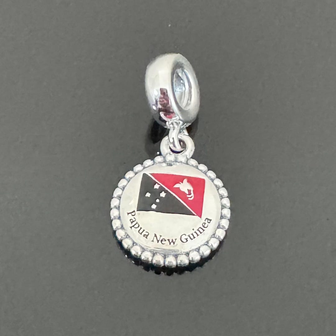 Pandora Brand Charm |pandora Papua New Guinea Flag Dangle