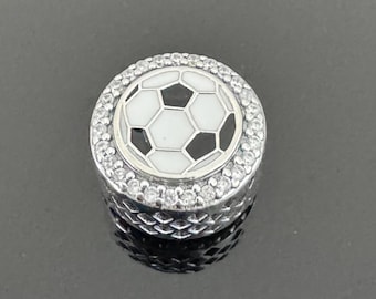 Mother's Day Gift |Pandora Football Bead Charm|Real Pandora 925 Sterling Silver Charm| Charm for Pandora Travel Bracelet|Gift for Her