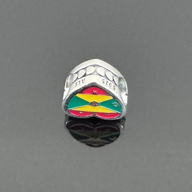 Pandora Grenada Flag Exclusive Heart Charm | Authentic Pandora Charm ...