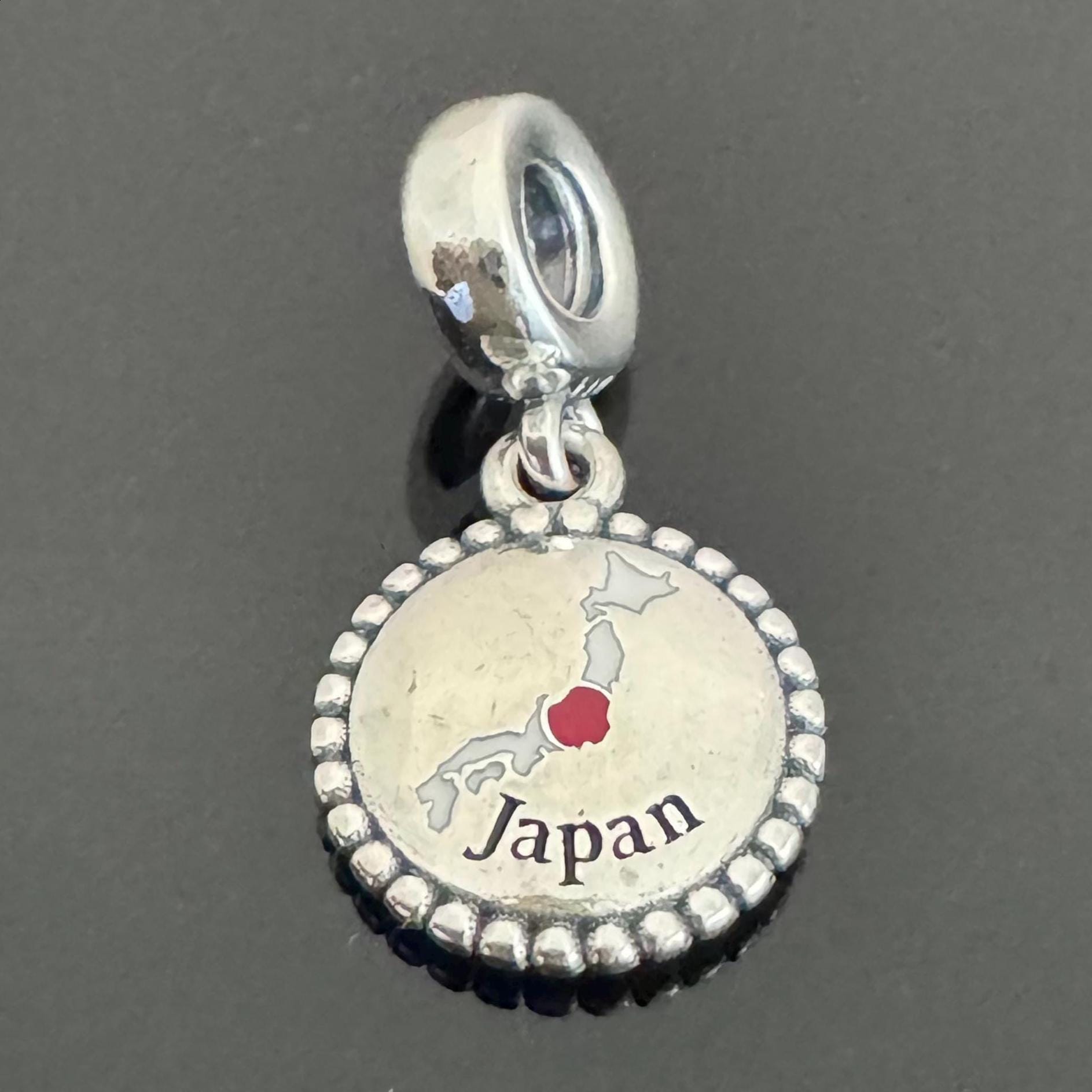 Original Pandora Japan Map Dangle Charm|authentic Pandora Charm