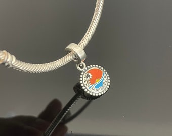 Pandora Puerto Rico Beach Travel Exclusive Charm | 925 Jewelry | Women Jewelry | Charms For Bracelet | Pandora Charms | Christmas Gift