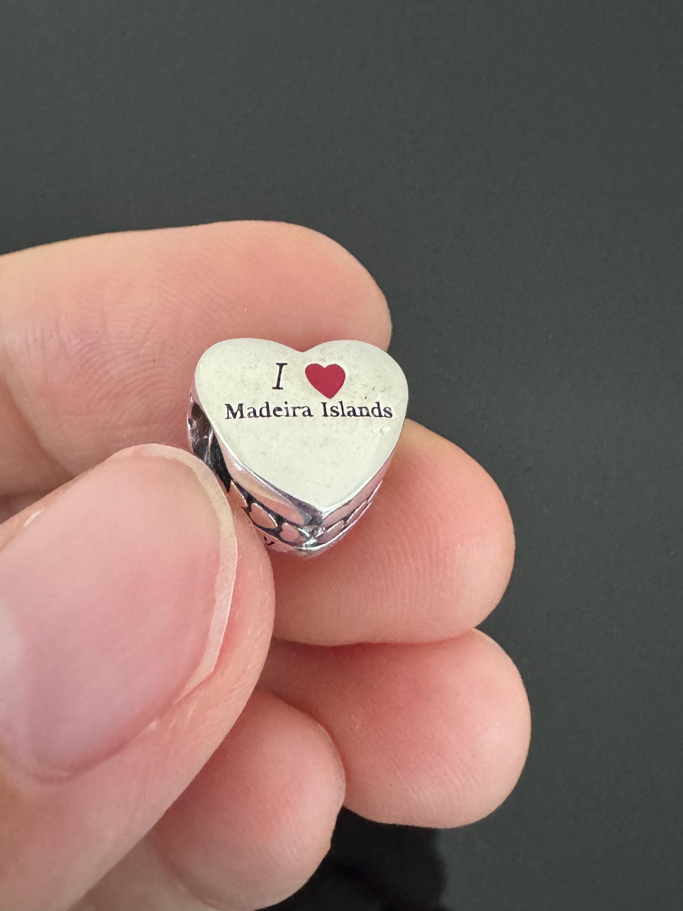 Pandora I love マデイラ諸島国旗限定ハートチャーム | 本物のPandora 