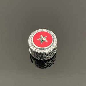 Pandora Morocco Flag Exclusive Bead Charm | Original Pandora  | Charms For Bracelet  | Pandora Travel Charms | Mother&#39;s Day Gift