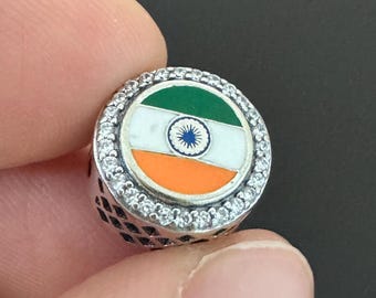 Authentic  Pandora Indiana Flag Bead Exclusive Bead Charm | With Free Gift Box