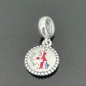 Pandora England Map Dangle Charm |Authentic Pandora Charm| Pandora Charm|S 925 Jewelry with Pandora Box |Charm For Pandora Bracelet