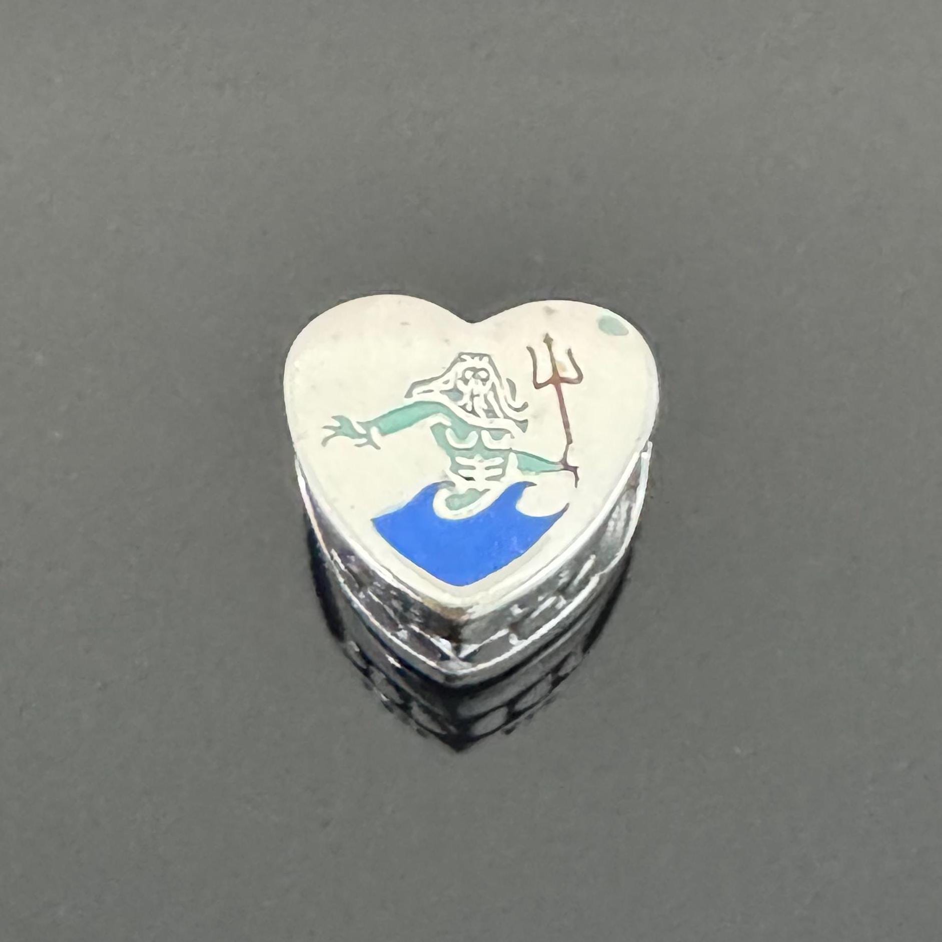 未使用】Pandora Beach Heart Charm※現地購入/元 Authentic Pandora
