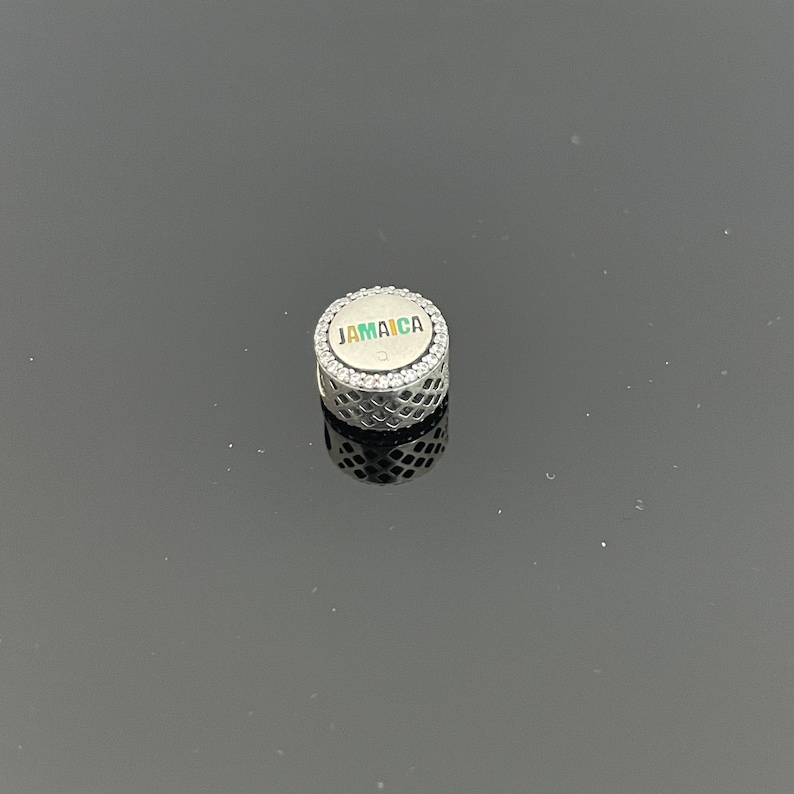 Pandora Jamaica Flag Charm Exclusive Charm |Sterling Silver Jewelry |Dangle Charm for Bracelet and Necklace | Gift for Her image 3