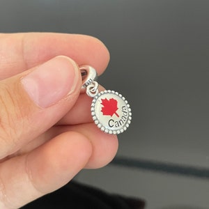 Pandora Kanada Rotes Ahornblatt Marquis Charm |925 Schmuck | Damen Schmuck | Anhänger für Armband | Geschenk für Sie