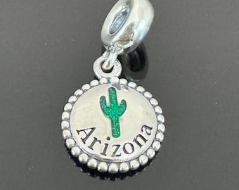 Mother's Day Gift | Pandora Arizona Charm|Authentic Pandora Charm|Women Jewelry Travel Charms For Pandora Bracelet|Pandora Charms